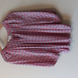 Rebecca Taylor Pink and Blue Blouse